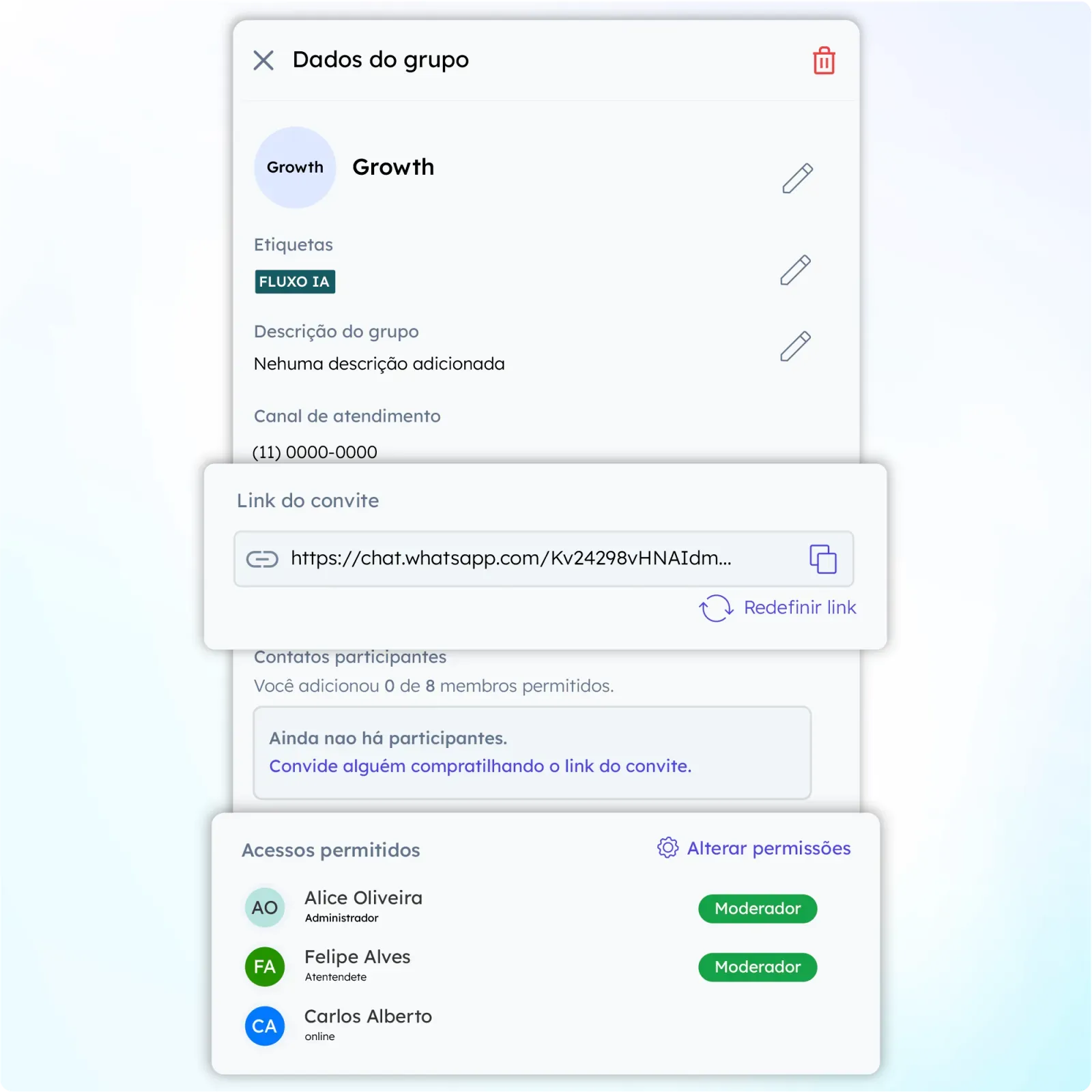 Grupos API Oficial