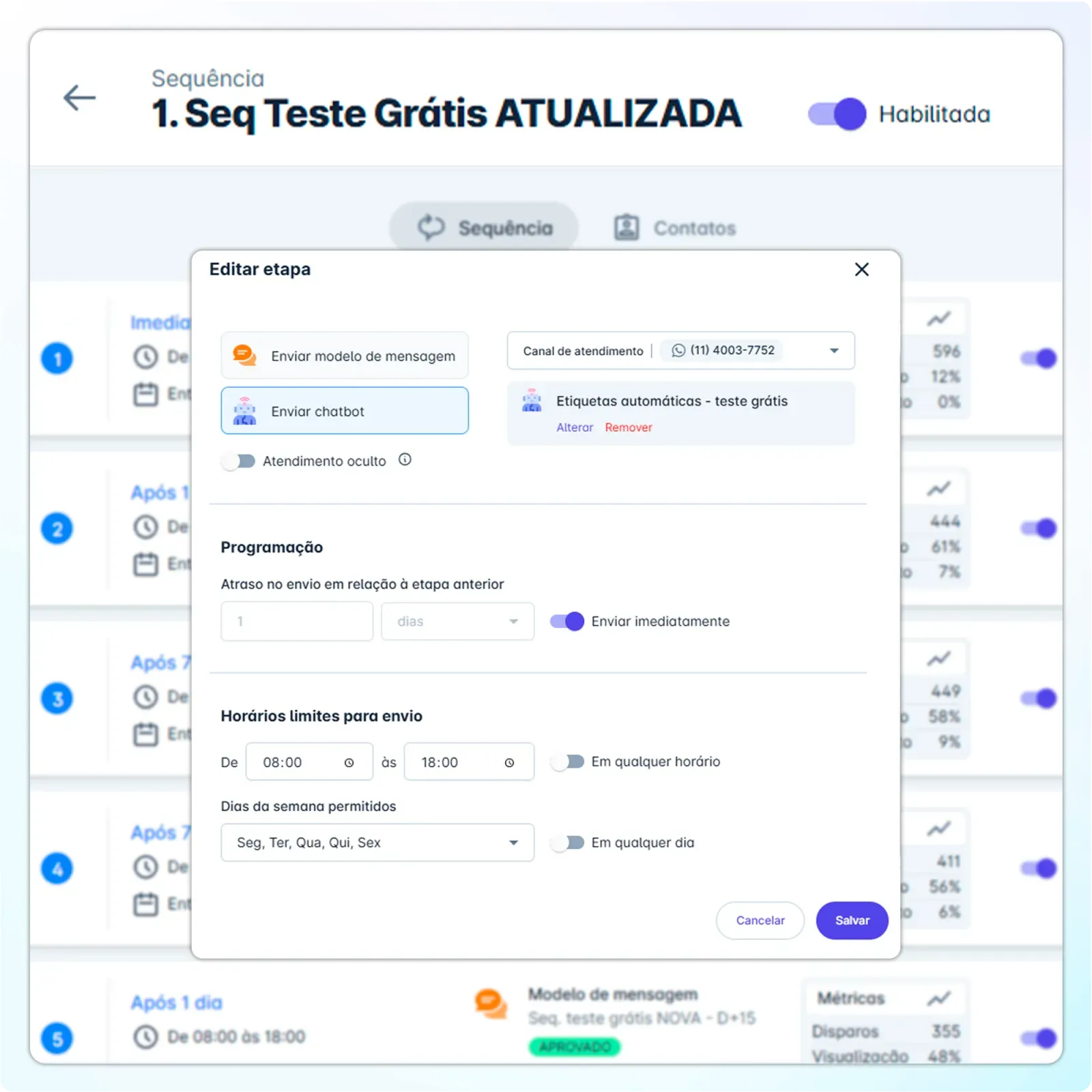Fluxo Configuração